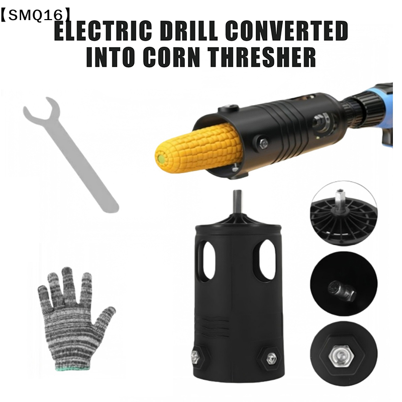 Corn Sheller Machine - Portable Corn Thresher Accessory Fully Automatic