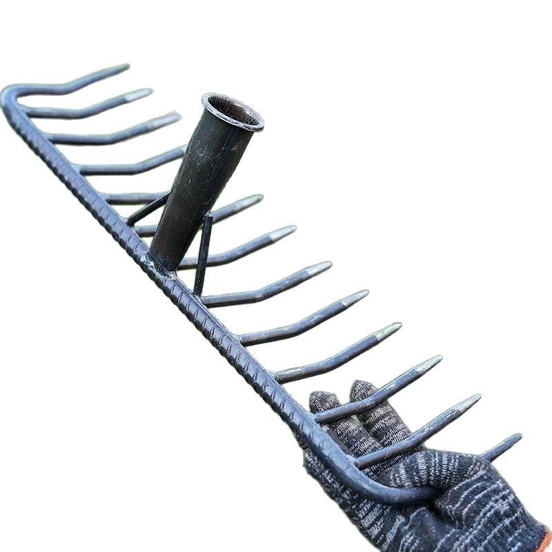 7/9/11 Teeth Steel Garden Rake - Soil Tilling Cultivator 评论和价格